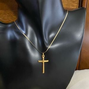 22K Gold Cross Pendant Only